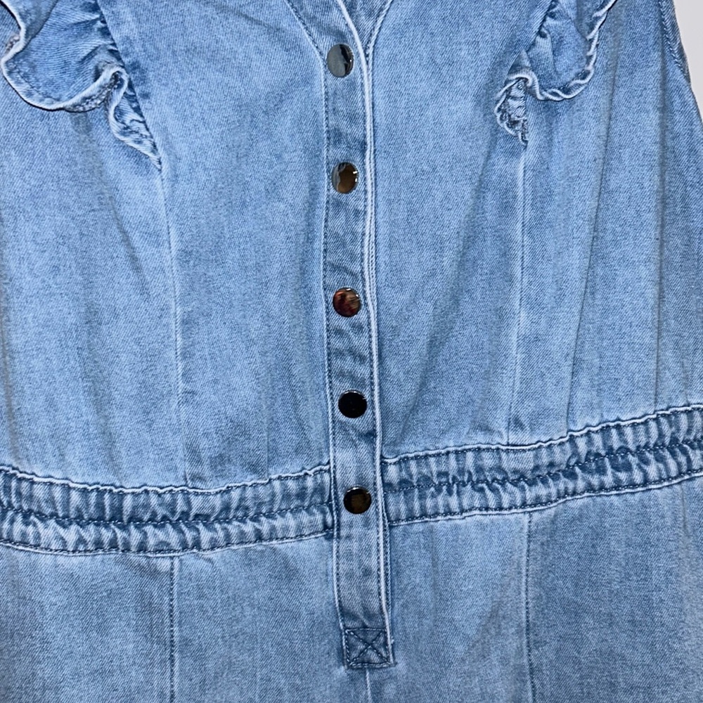 Eloquii Elements Chambray Flutter Sleeve Romper S… - image 3